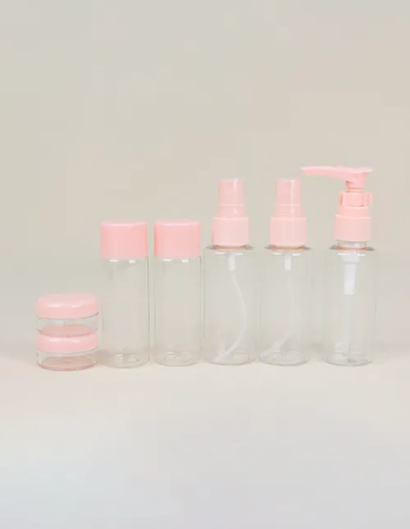 Kit de 7 envases plásticos con neceser - Imagen 2
