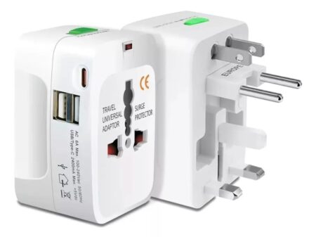 Adaptador Internacional 2 usb + 1 tipo C - Imagen 2
