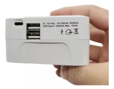 Adaptador Internacional 2 usb + 1 tipo C - Imagen 7