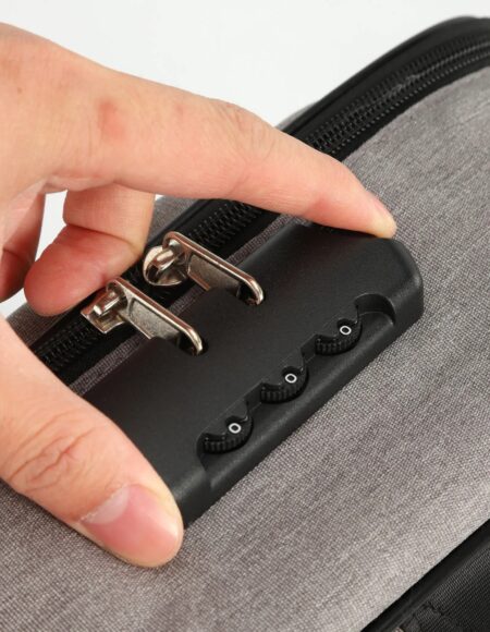 Porta Documentos XL gris para fijar en valija con traba de seguridad - Imagen 5