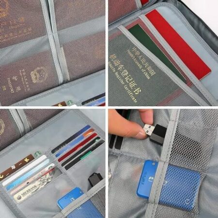 Porta Documentos XL gris para fijar en valija con traba de seguridad - Imagen 6