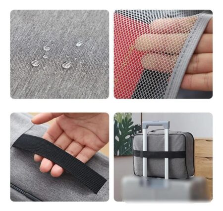 Porta Documentos XL gris para fijar en valija con traba de seguridad - Imagen 9