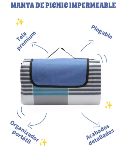Manta Plegable Impermeable - Imagen 2