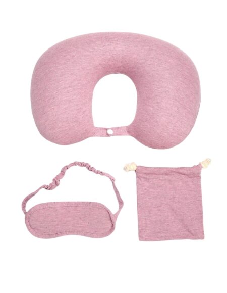 Kit almohada de viaje y antifaz