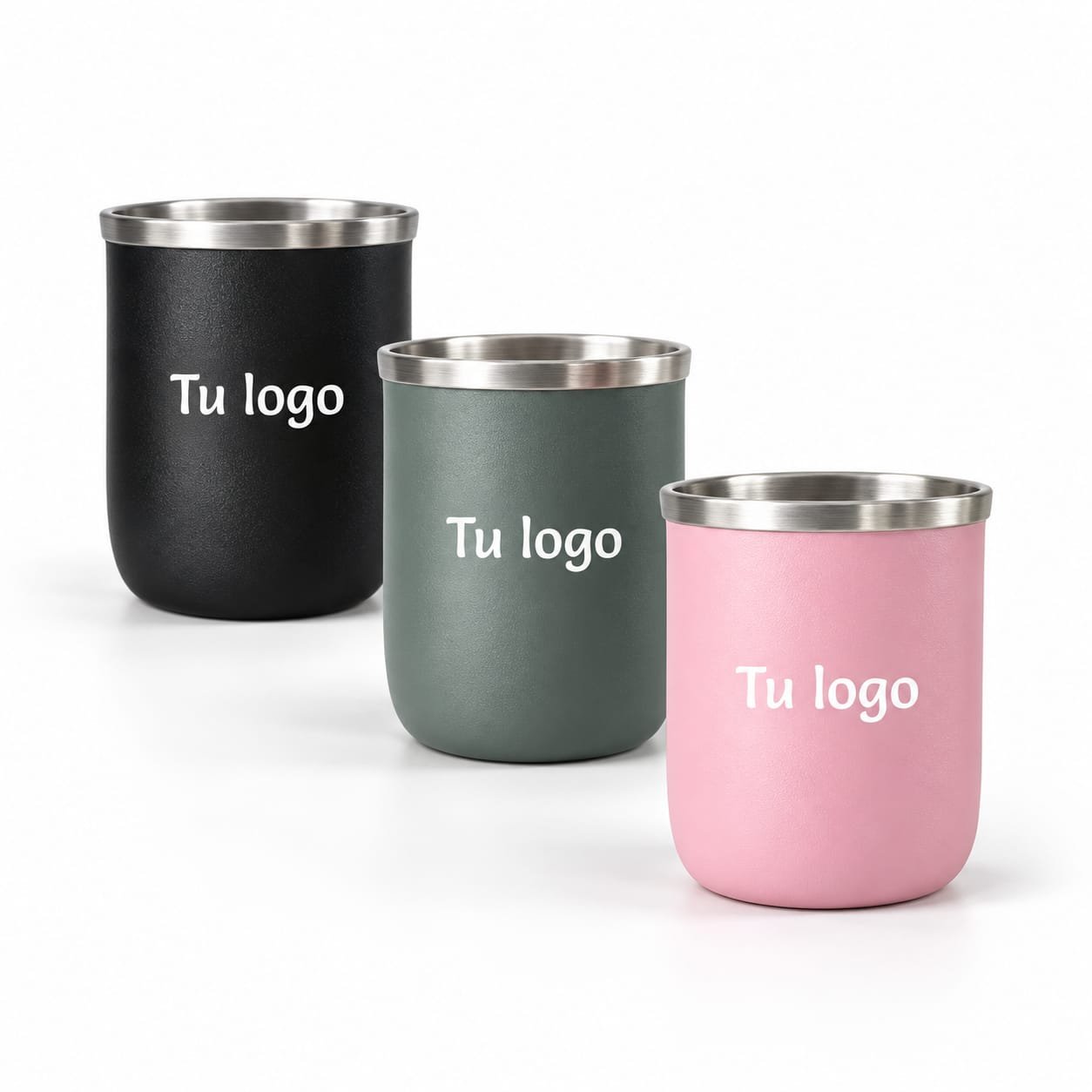 Mate de aluminio grabado